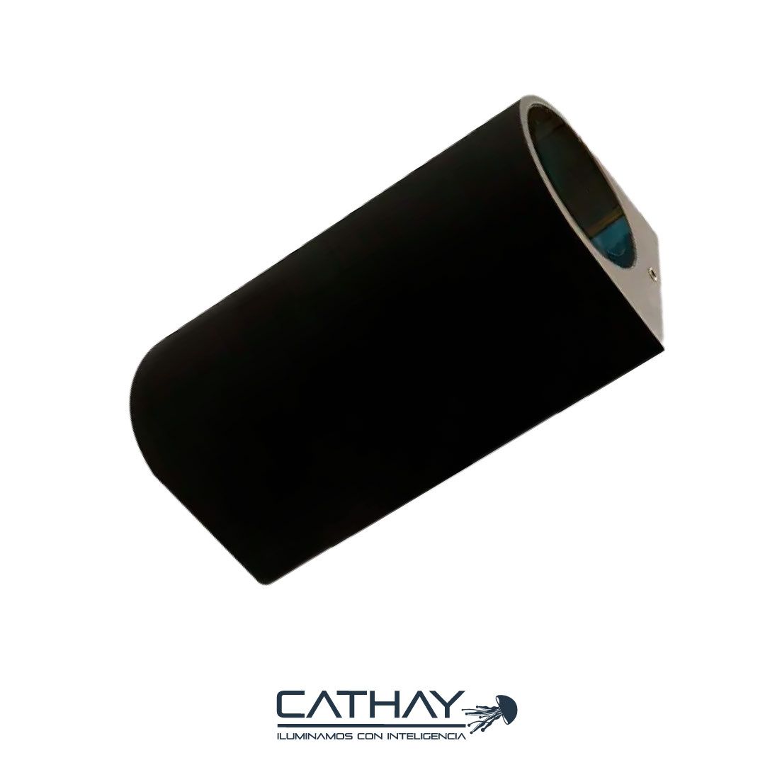 APLIQUE DE PARED SEMI CILINDRICO 1 HAZ DE LUZ PARA BOMBILLO GU10