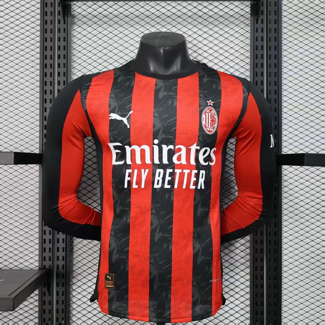 Ac Milan Casa - Visita  Manga Larga 2025-26