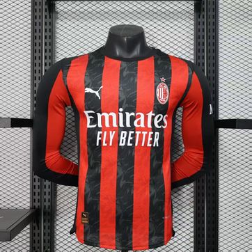 Ac Milan Casa - Visita  Manga Larga 2025-26 - imagen 1