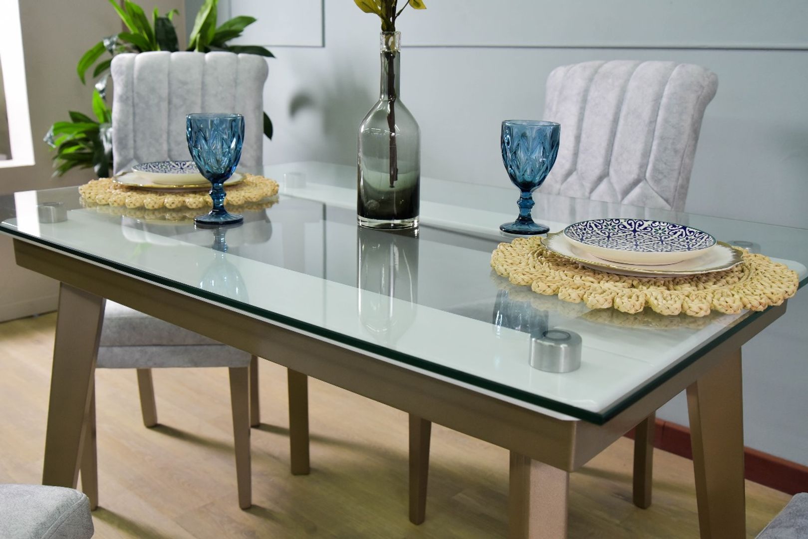 CDOR JULIANA X4 NEW CHAMPAÑA PV 10MM TAPIZ PLATA