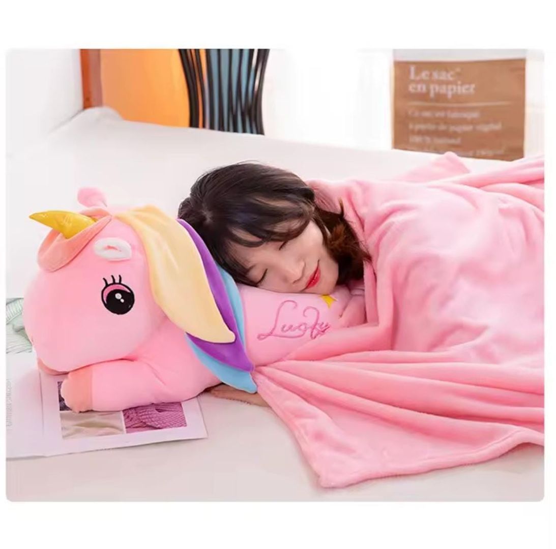 Peluche con Cobija Unicornio