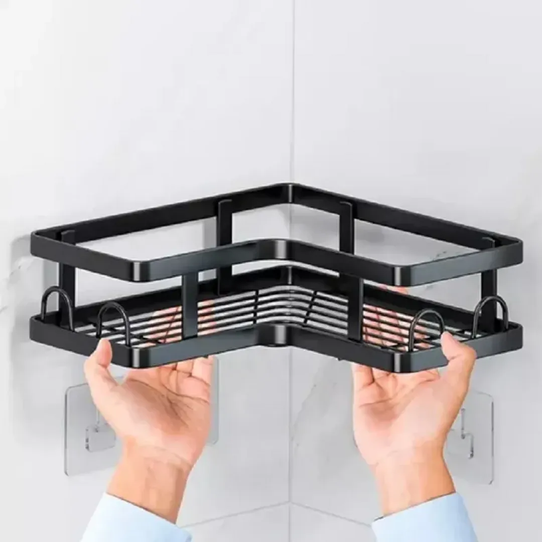 ORGANIZADOR DE BAÑO ESQUINERO ESTANTE DE PARED 5 PIEZAS