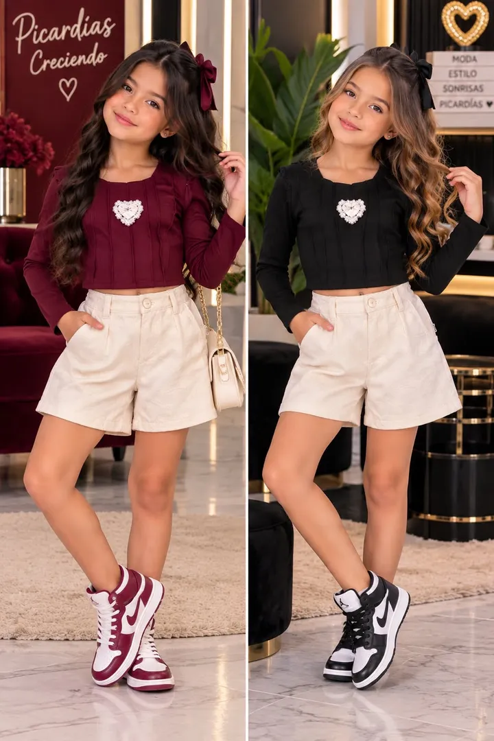 CONJUNTO SHORT NIÑA