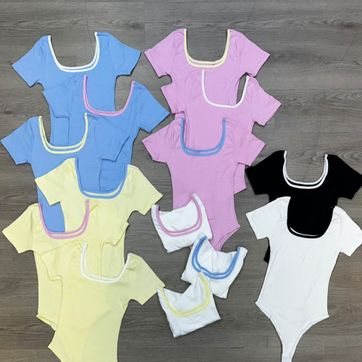 Imagen del producto Body Manga Corta Cuello Cuadrado