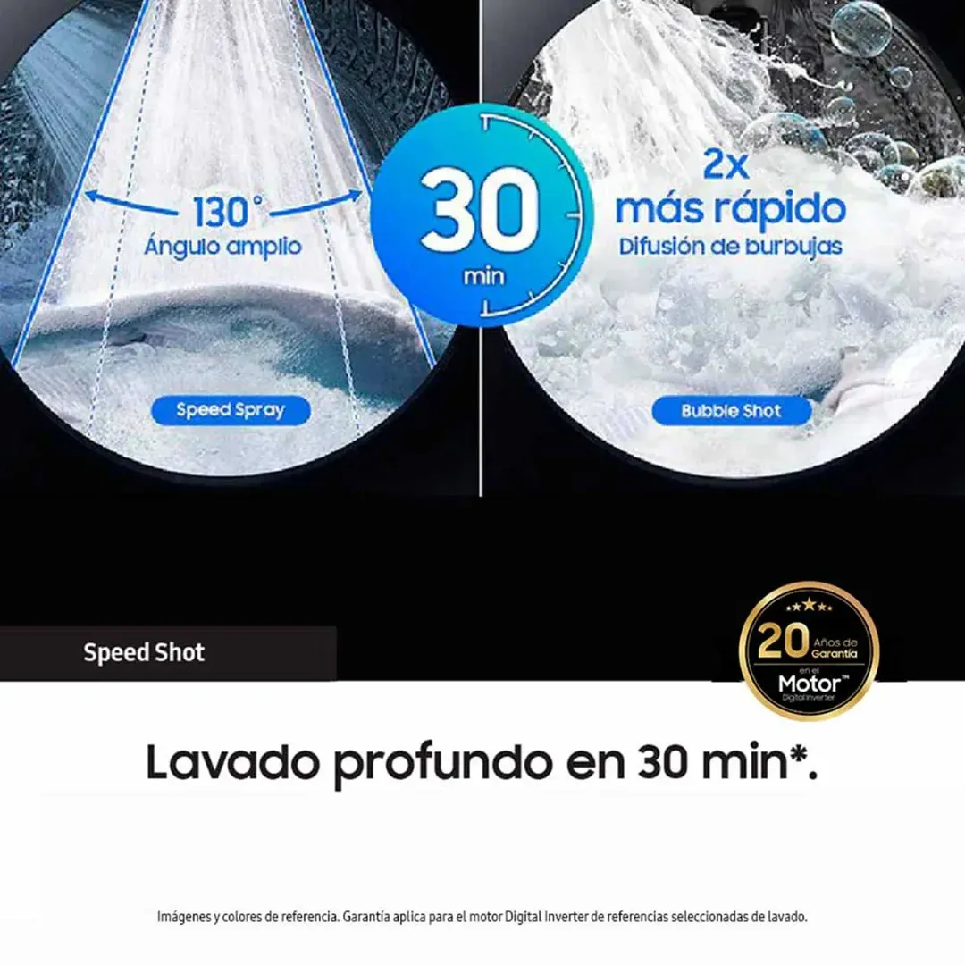 LAV SECADORA FRONTAL SAMSUNG 18 KG - 40 LBS