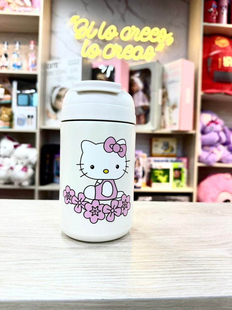 TERMO ACERO SANRIO DOBLE BOQUILLa