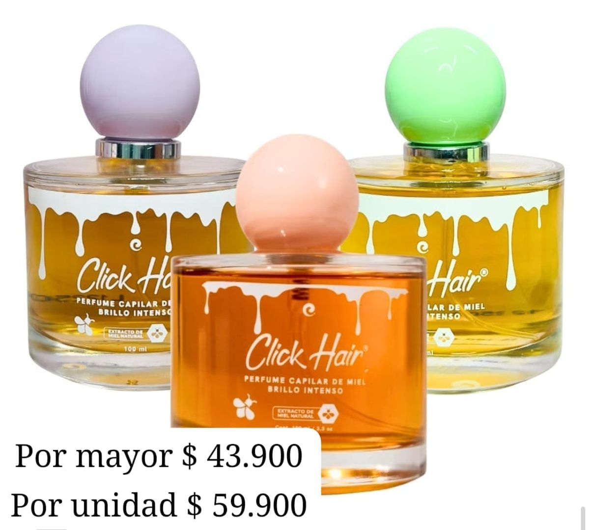 CC06- PERFUMES MIEL, MASMELO Y PISTACHO 