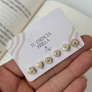 Imagen del producto Set topo x 3 blanco 