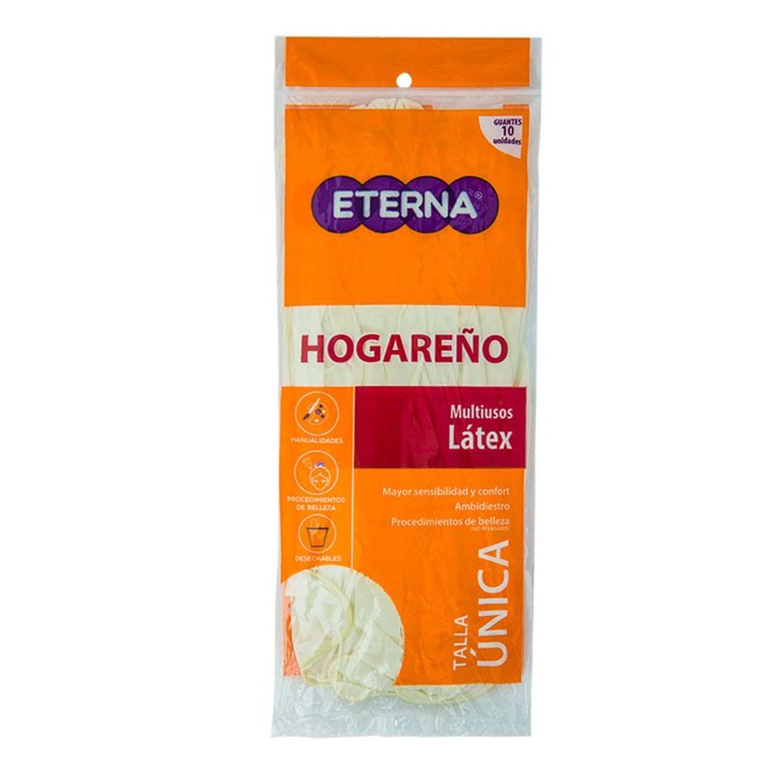 GUANTE LATEX HOGAR ETERNA*10