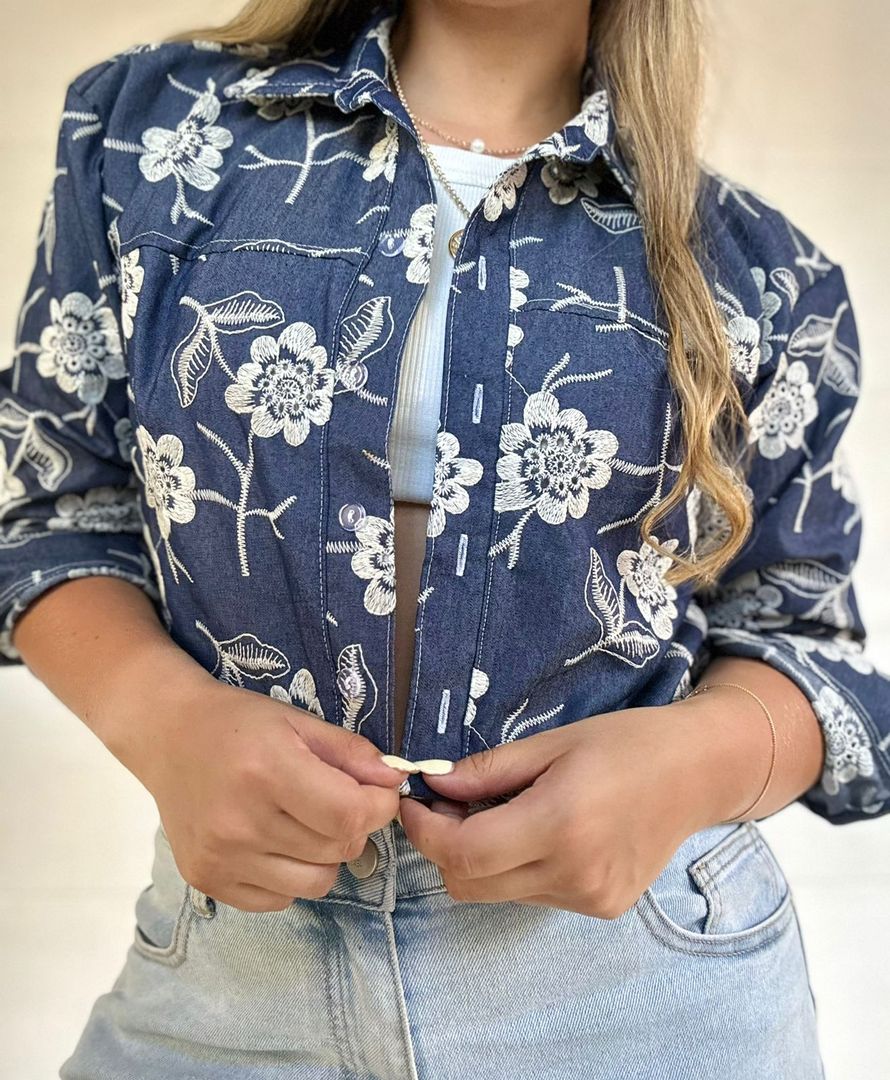 Camisa chambray