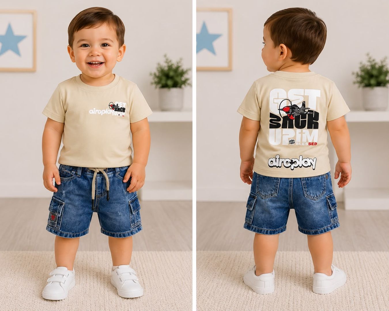 Conjunto bermuda bebito