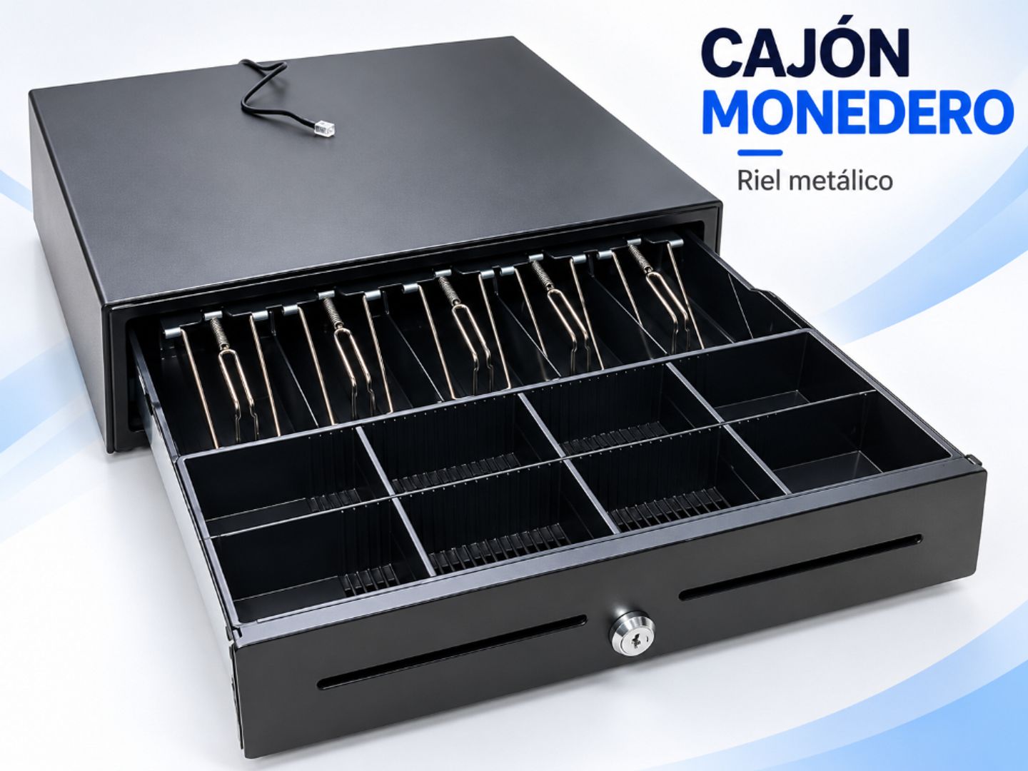 CAJÓN MONEDERO METÁLICO PARA PUNTO DE VENTA
