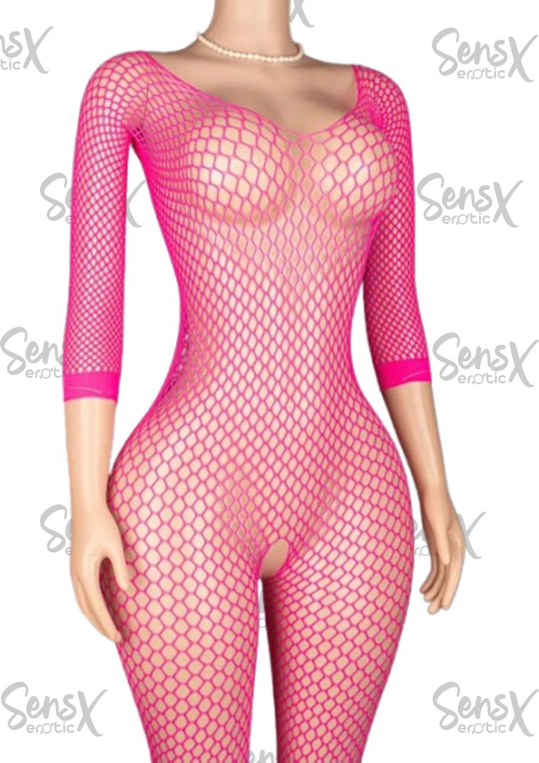 Enterizo de malla cuerpo completo 