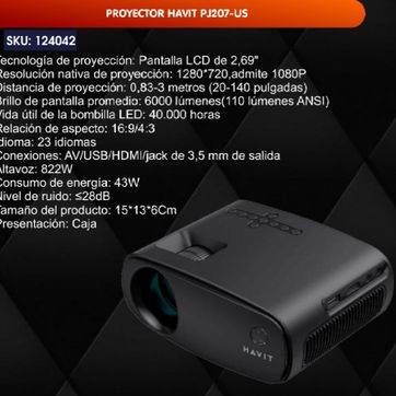 Imagen del producto PROYECTOR HAVIT 