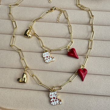 Set propósitos de pulsera y cadena con dijes  - imagen 1