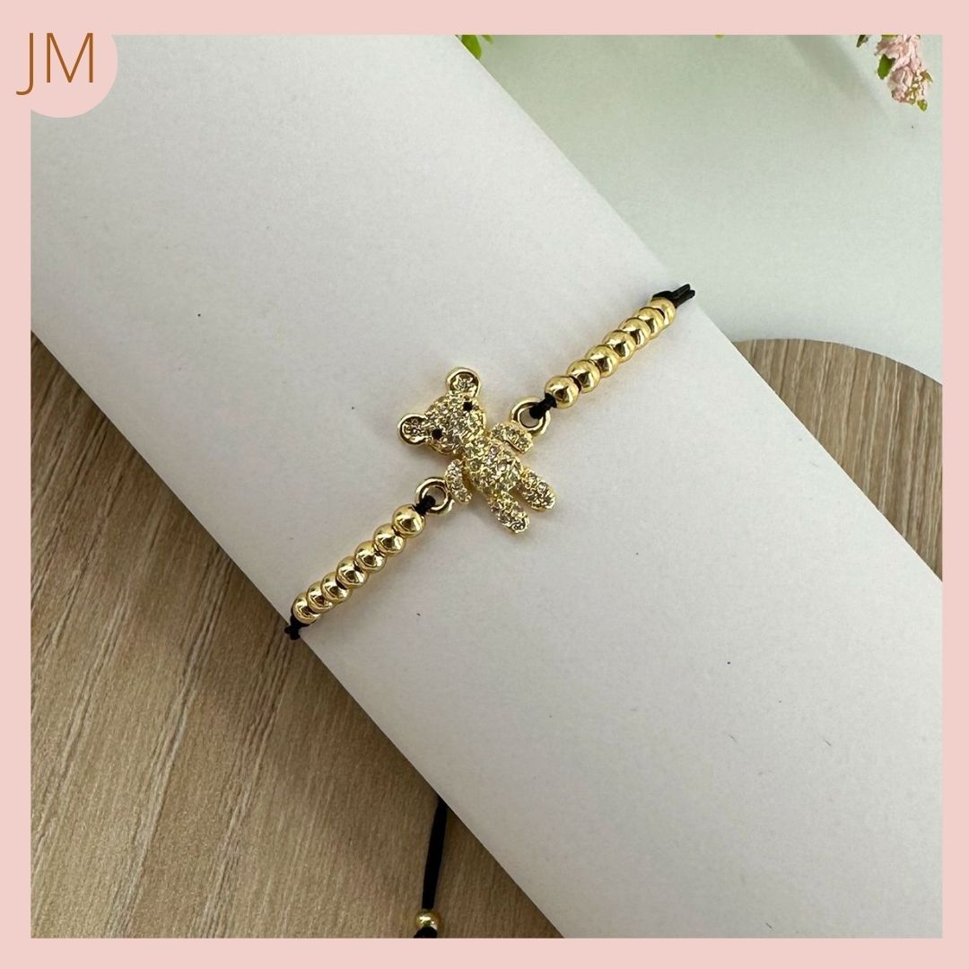 PULSERA RODIO HILO OSO TEDDY 