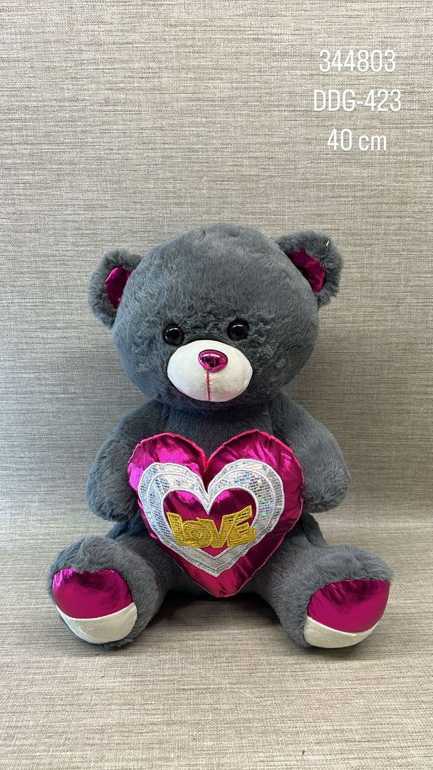 OSO CON CORAZON 40 CM 