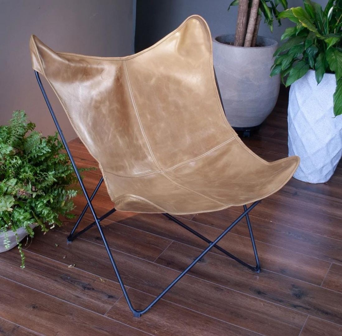Silla Mariposa en cuero 100%