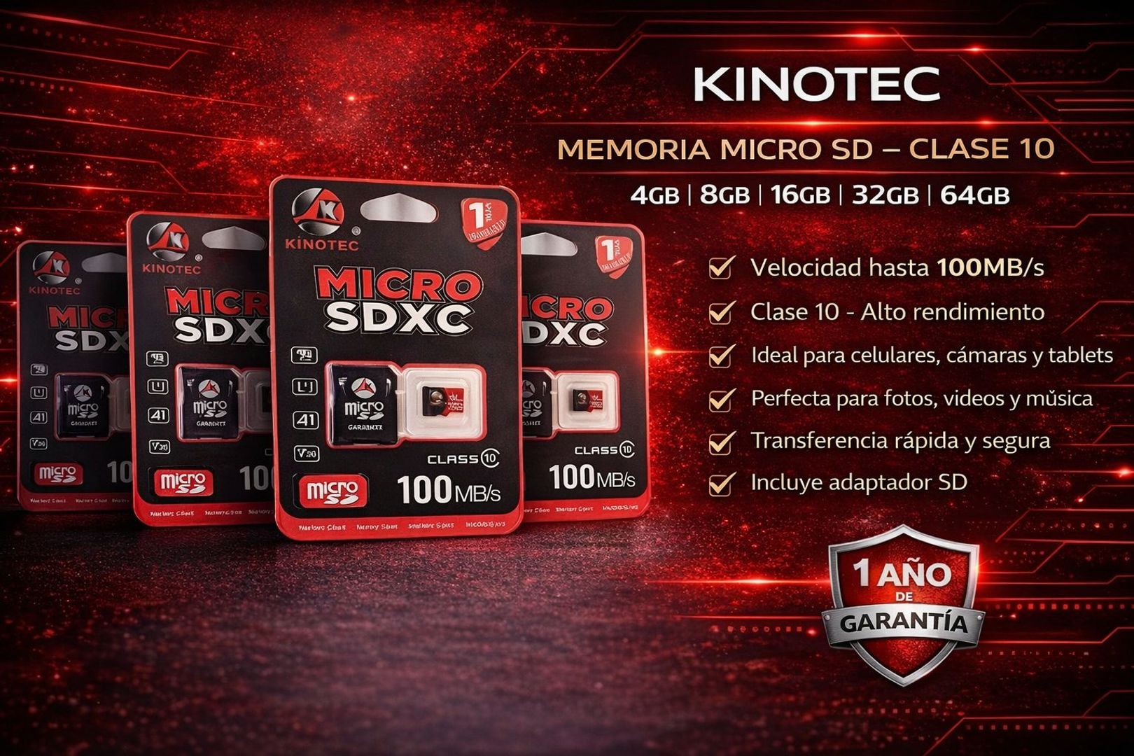 Memoria Micro SD Kinotec
