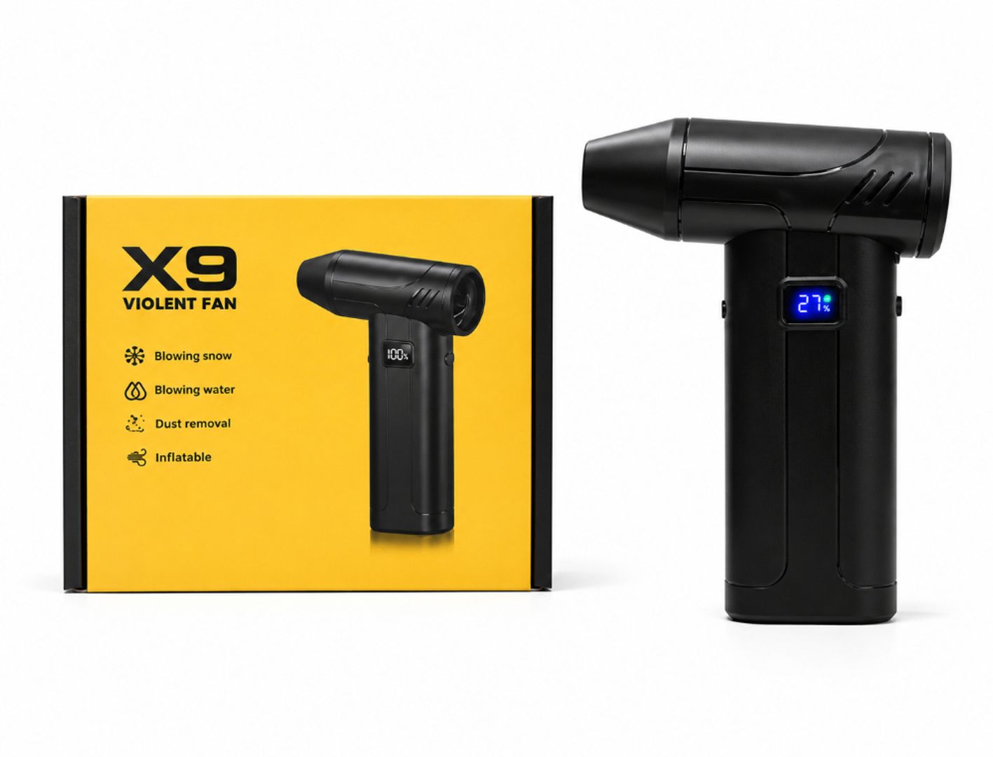 MINI SOPLADORA X9 PORTATIL INALAMBRICO VIOLENT FAN 