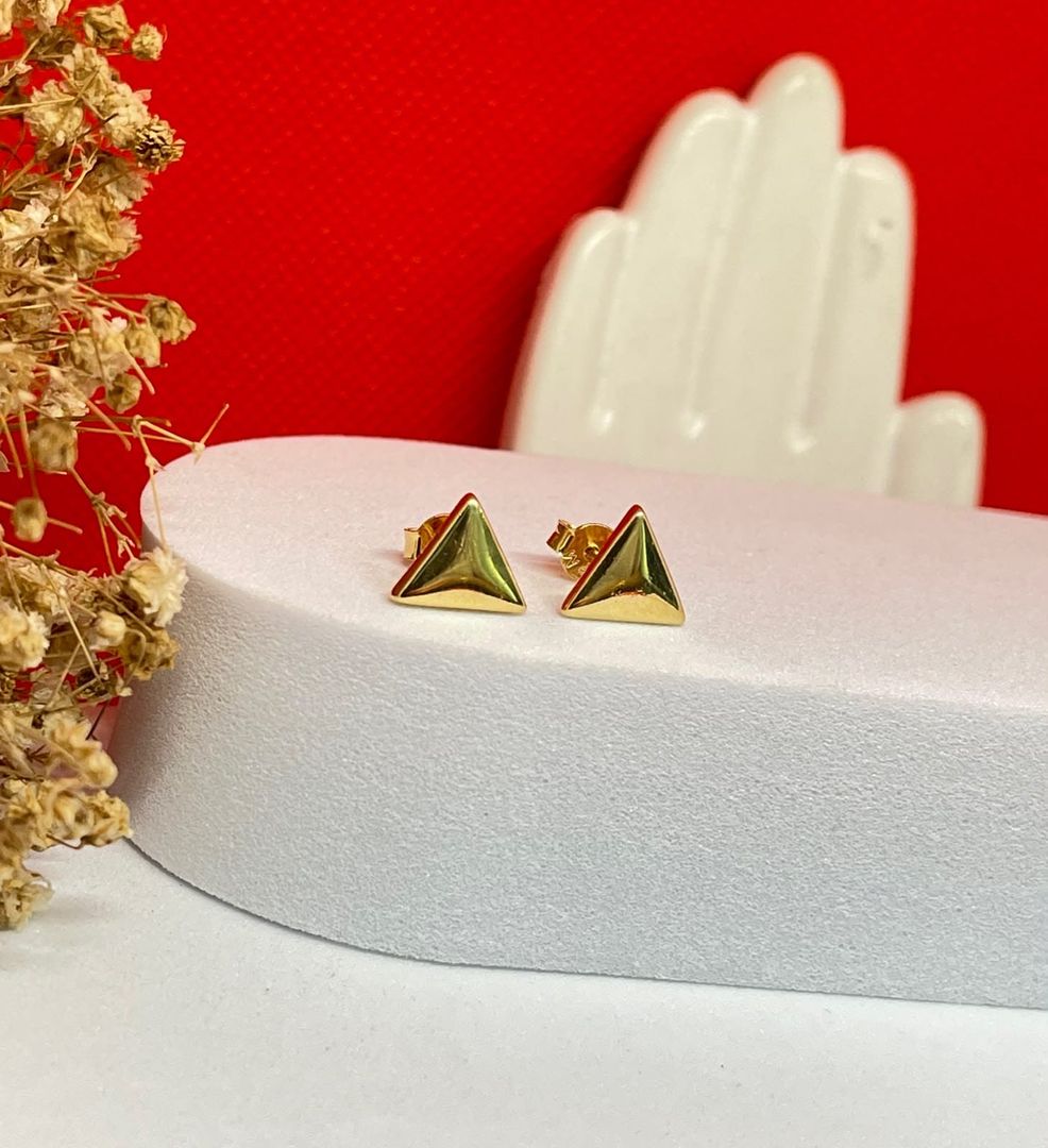 Topos triangulo 10mm lisos