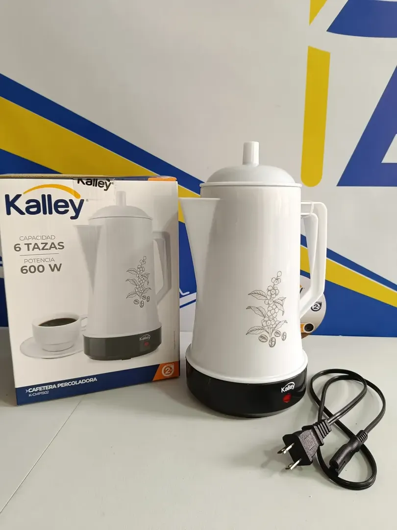Cafetera Percoladora kalley 1.5 Litros – Color Blanca