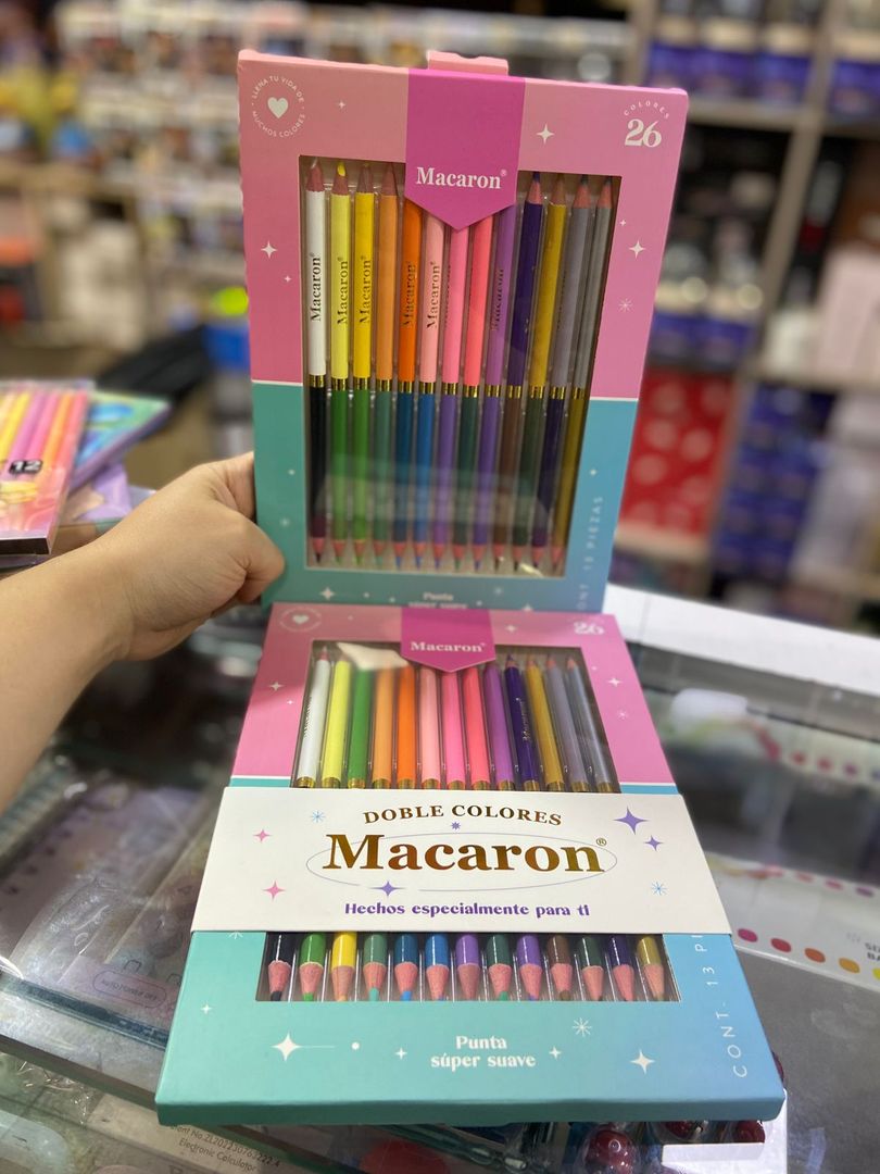 CAJA COLORES DOBLE PUNTA 