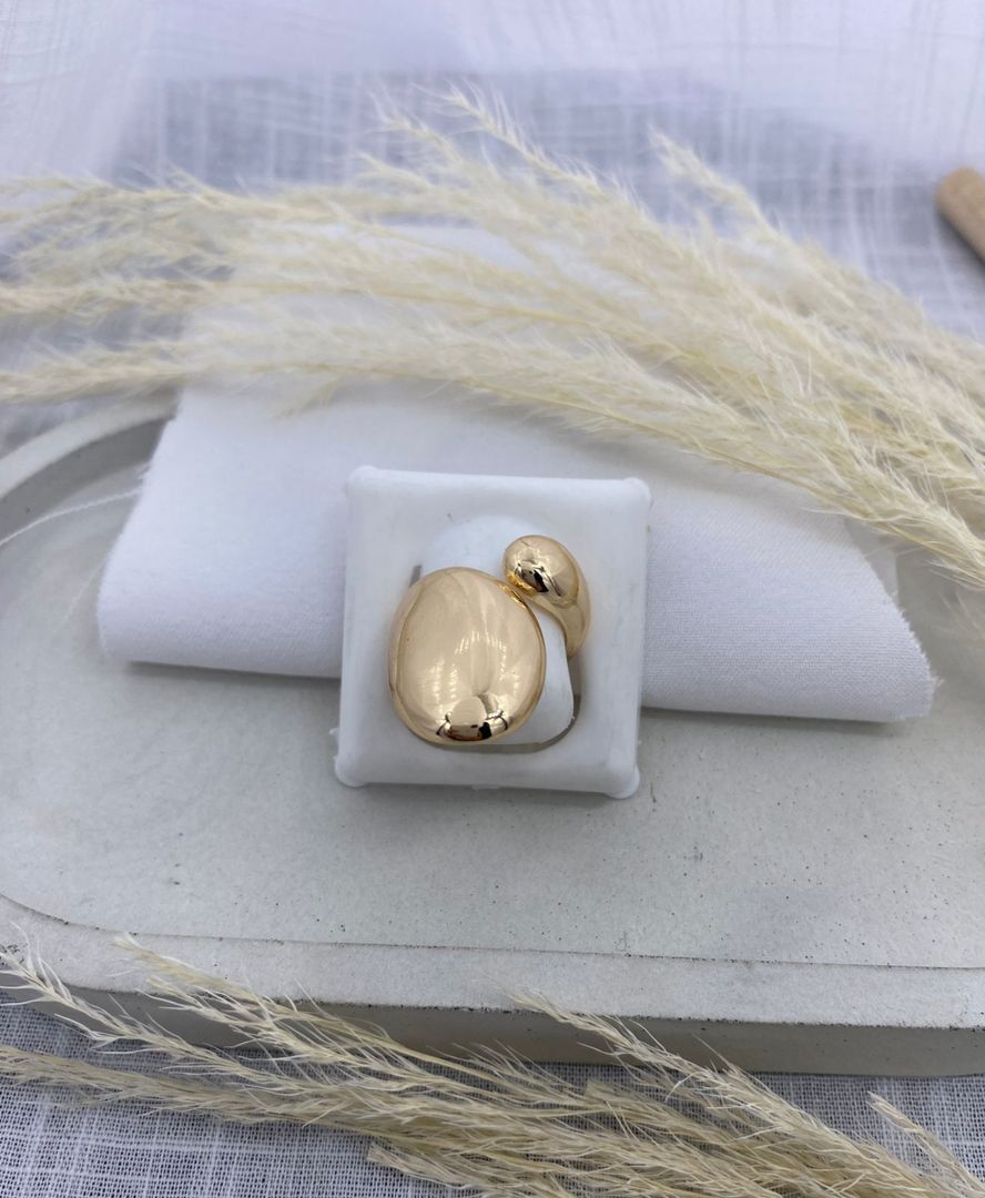 Anillo chuncky, oro rosa, covergold 