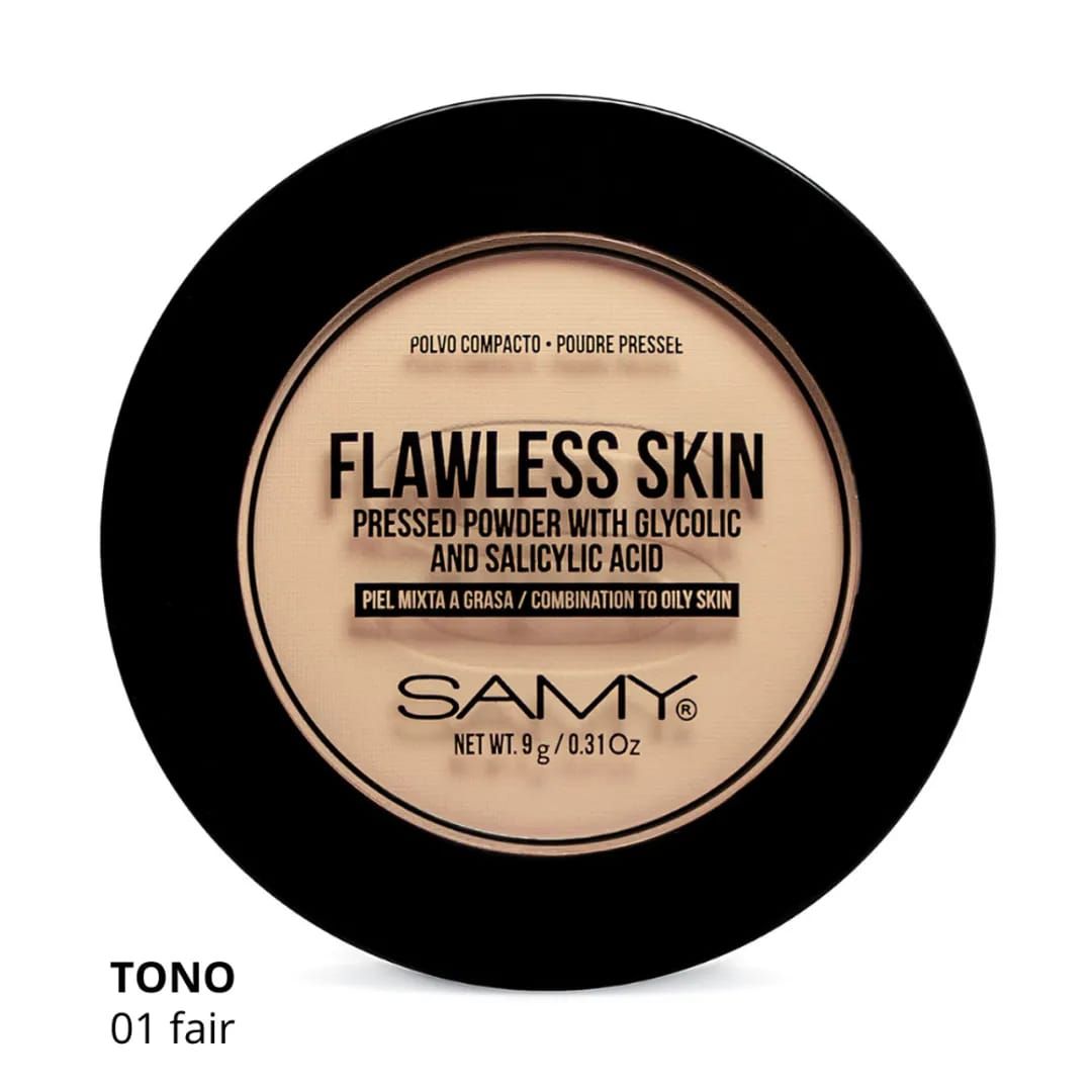 POLVO COMPACTO PIEL MIXTA A GRASA SAMY