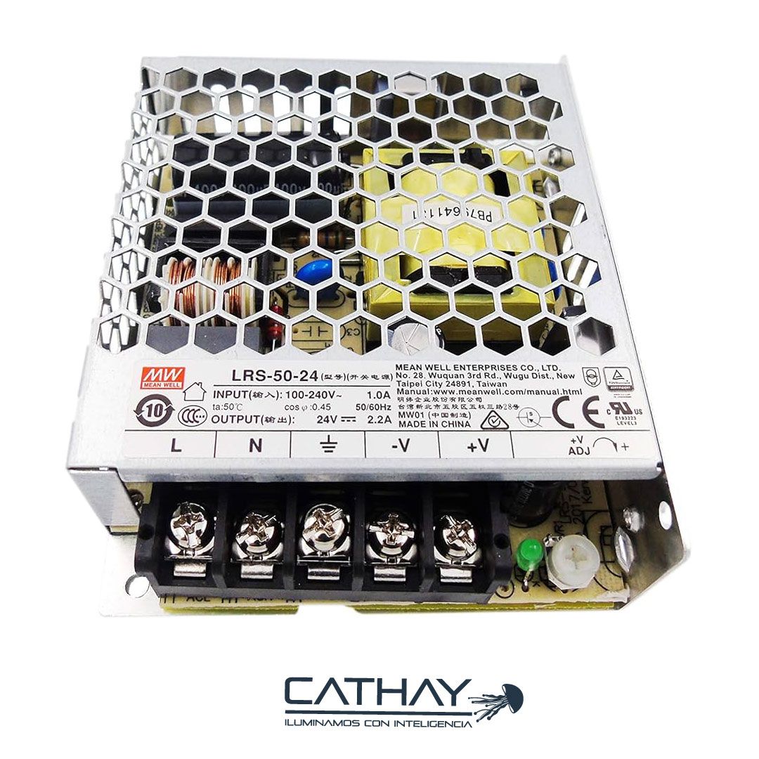 FUENTE DE PODER 24V 2,2AMP MENWELL 50W