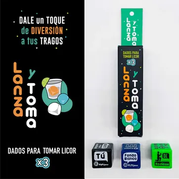 JUEGO DADOS LANZA Y TOMA - imagen 1