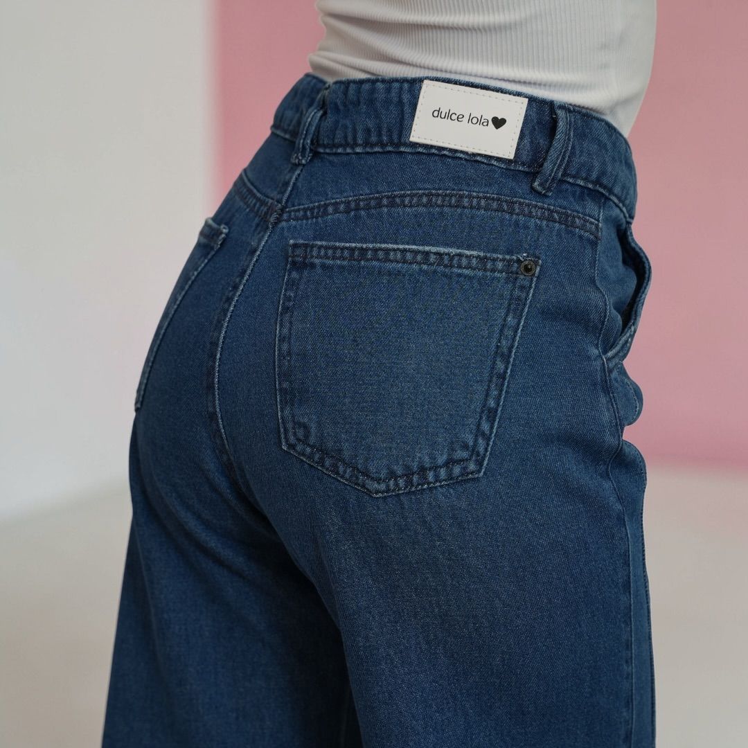 Jean Wide Leg oscuro