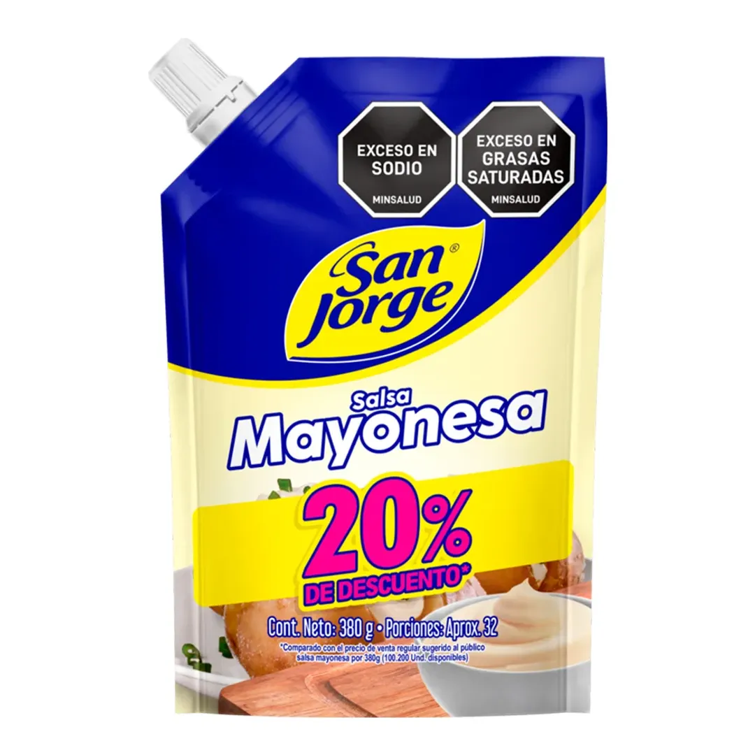 MAYONESA SAN JORGE 20% DTO*380G