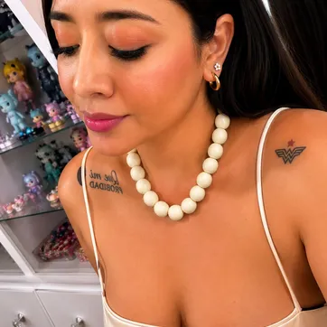 Collar Chicle Beige claro #16 – Sin dije - imagen 1