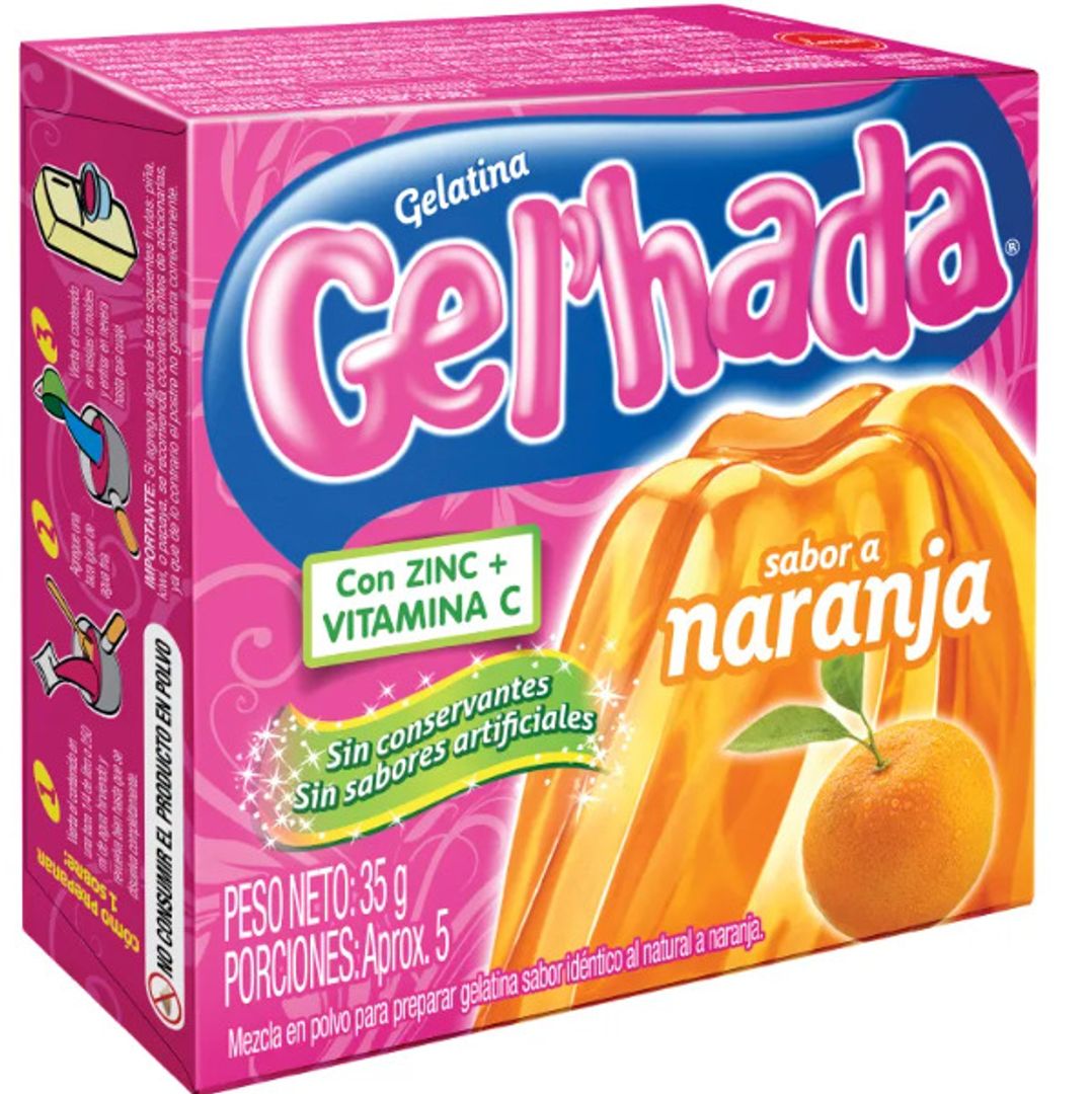 GELATINA GELÏHADA NARANJA*35G
