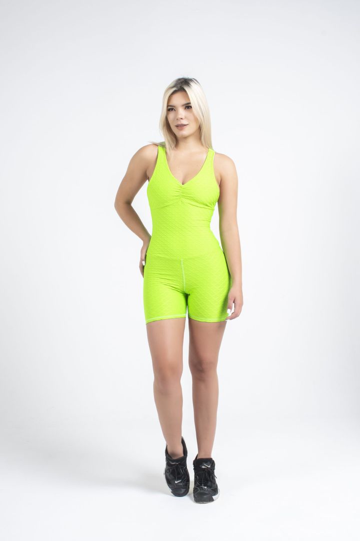 Enterizo Corto Texturizado Push Up