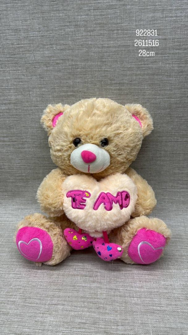 OSO CON CORAZON (TE AMO) 28 CM 