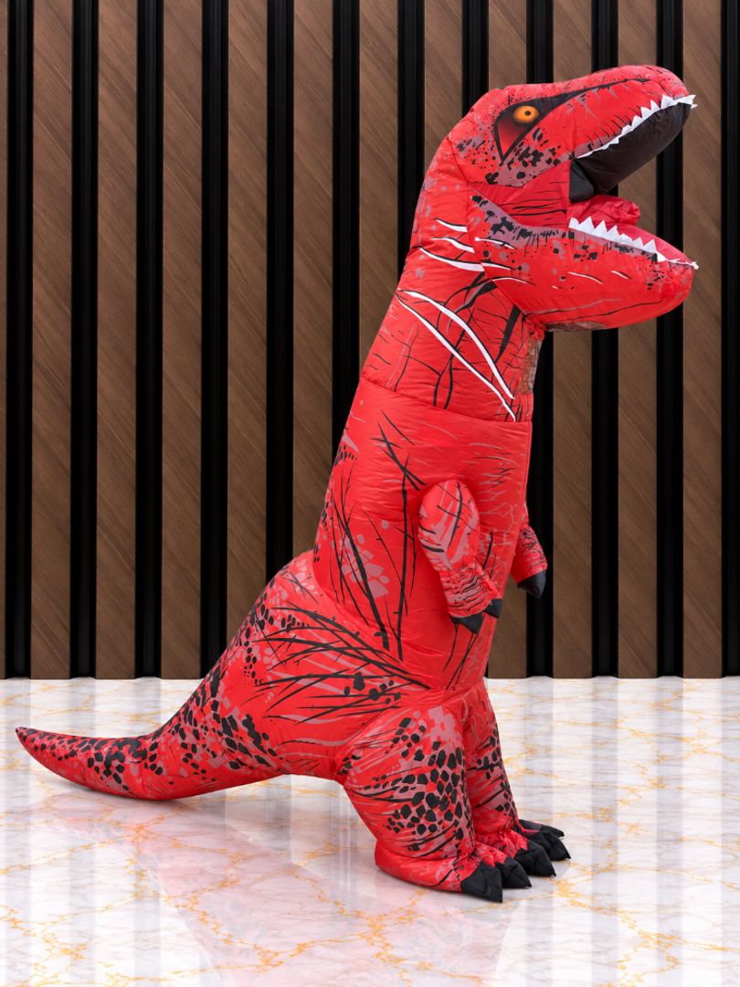 DISFRAZ INFLABLE DINOSAURIO ROJO