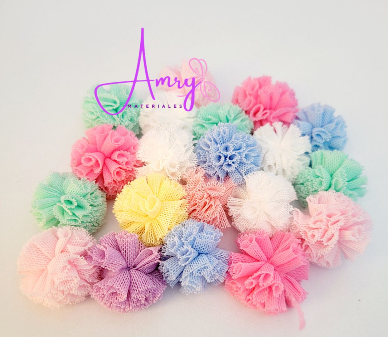 Kit 20 Pompones Maya de 2 y 2.5cm 