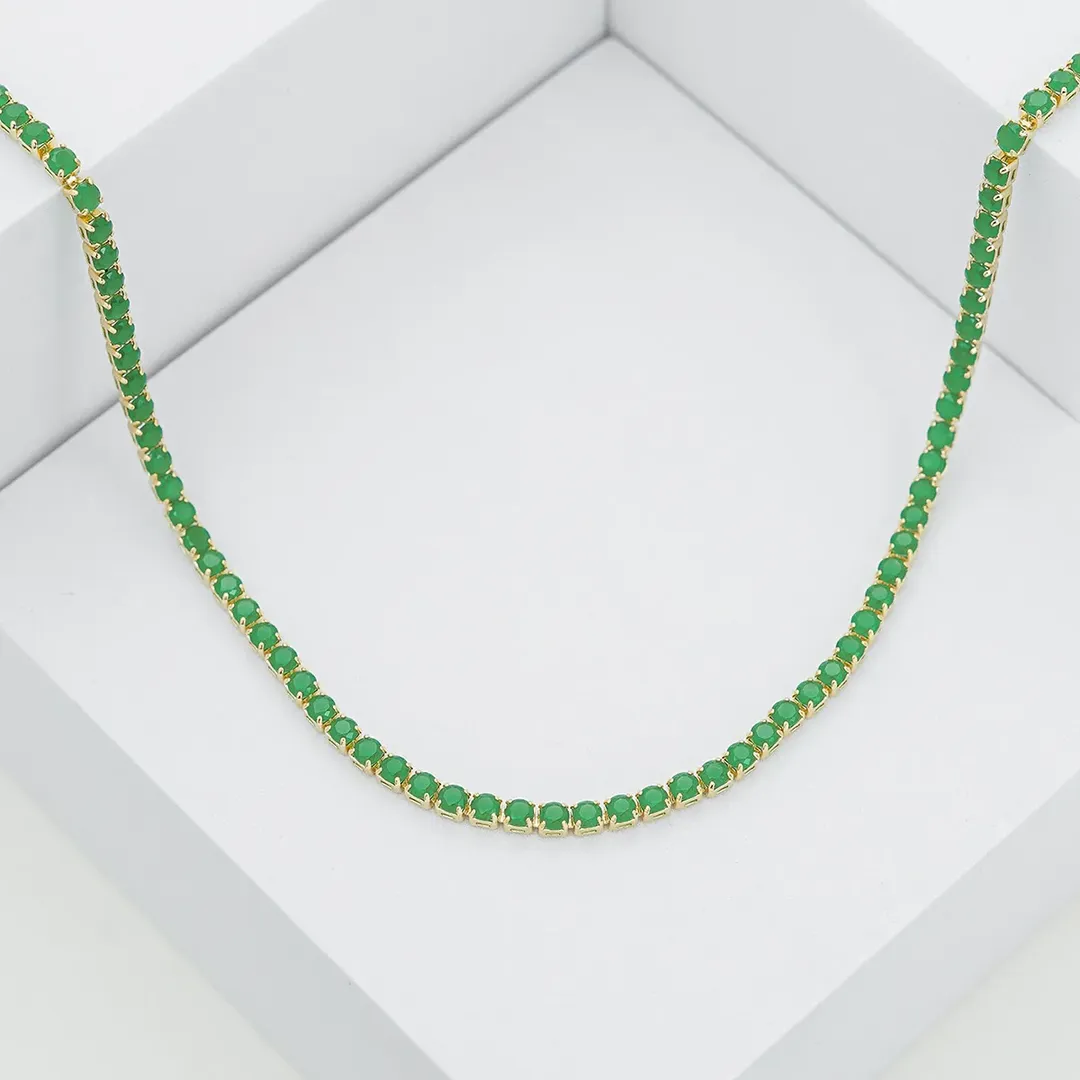 C Circonias Unisex 45 Cms Verde