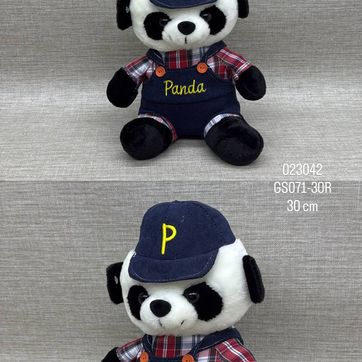 Imagen del producto PANDA CON OVEROL 30 CM