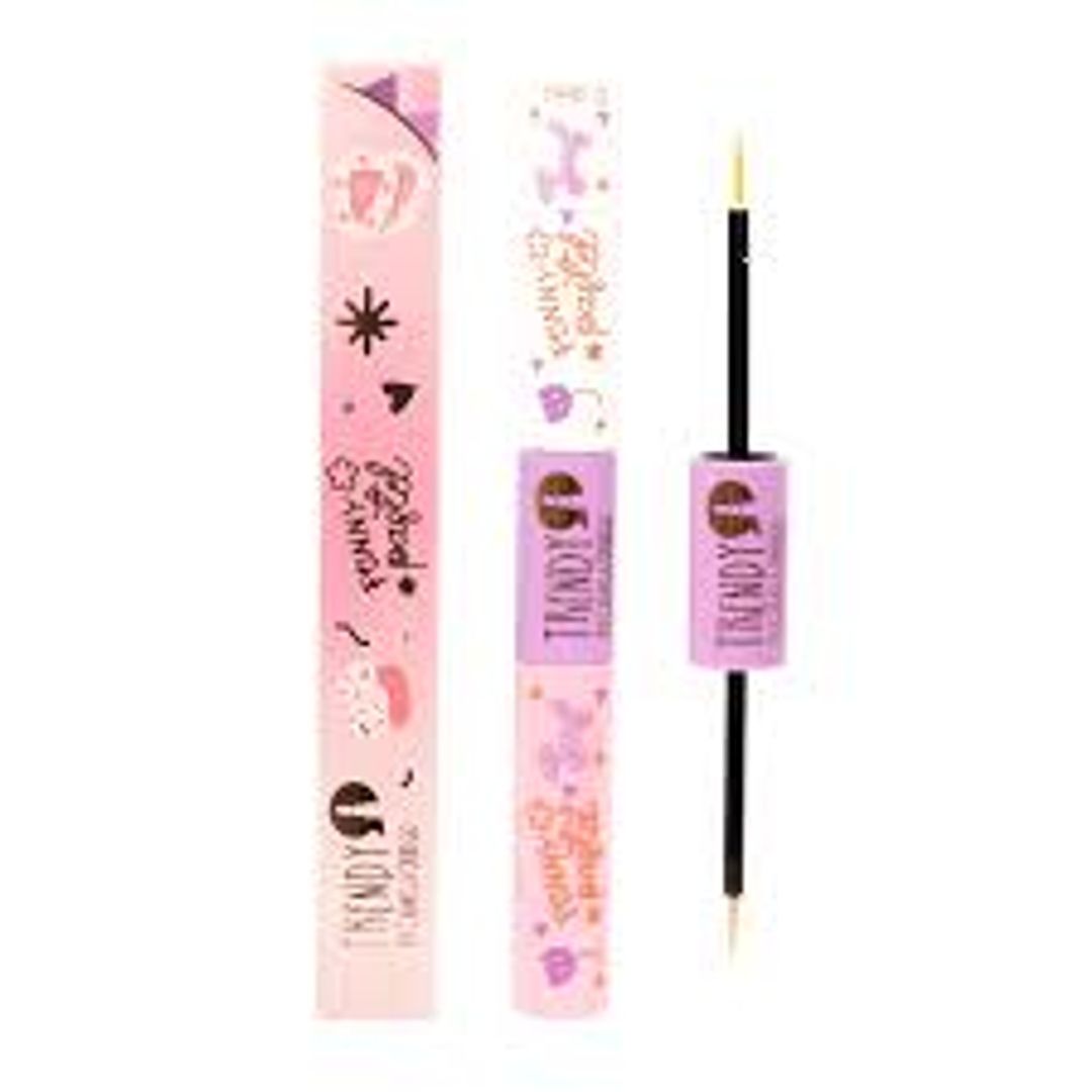 Delineador Doble Matte Funny Pastel Rosado Y Blanco Ref FPR1649