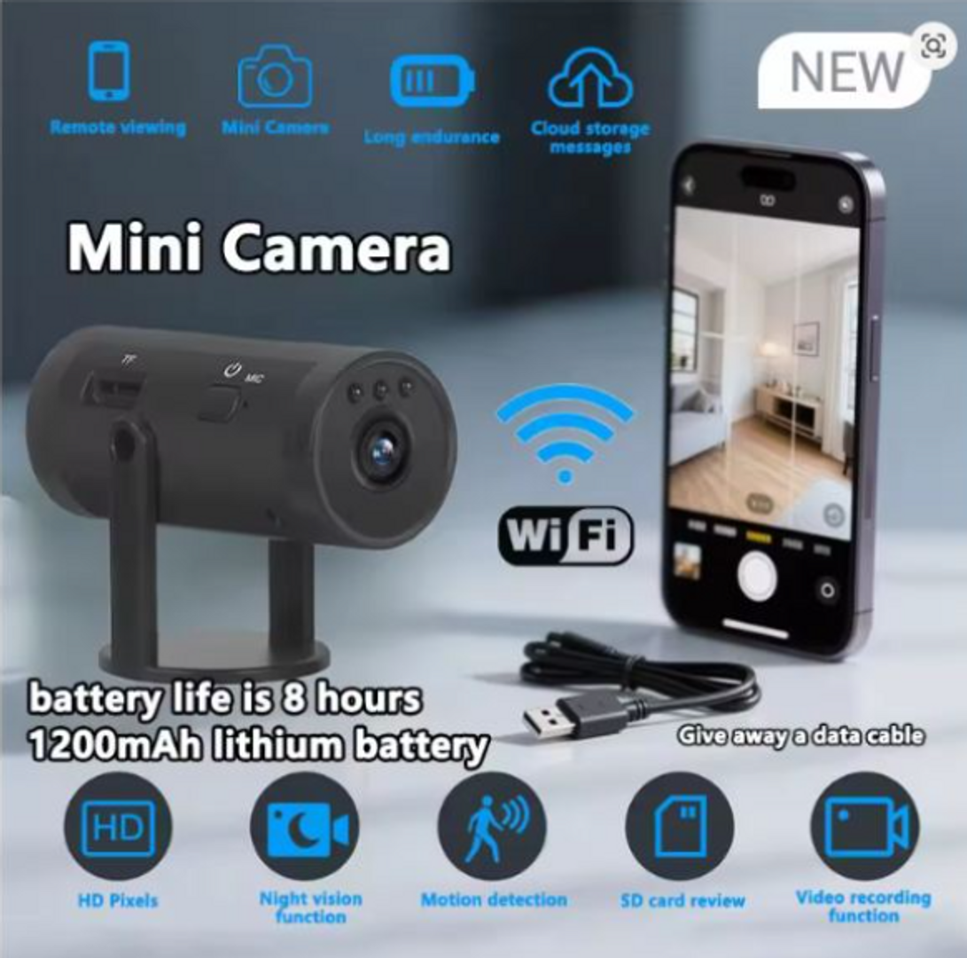 MINI CAMARA WIFI IP M10 RECARGABLE