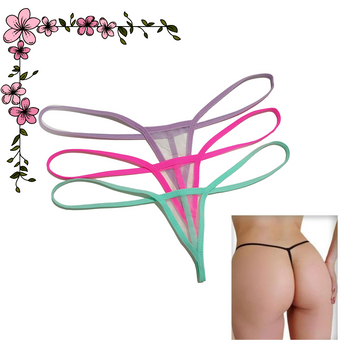 Imagen del producto Kit x 3 Super micro tanga hilo en velo 