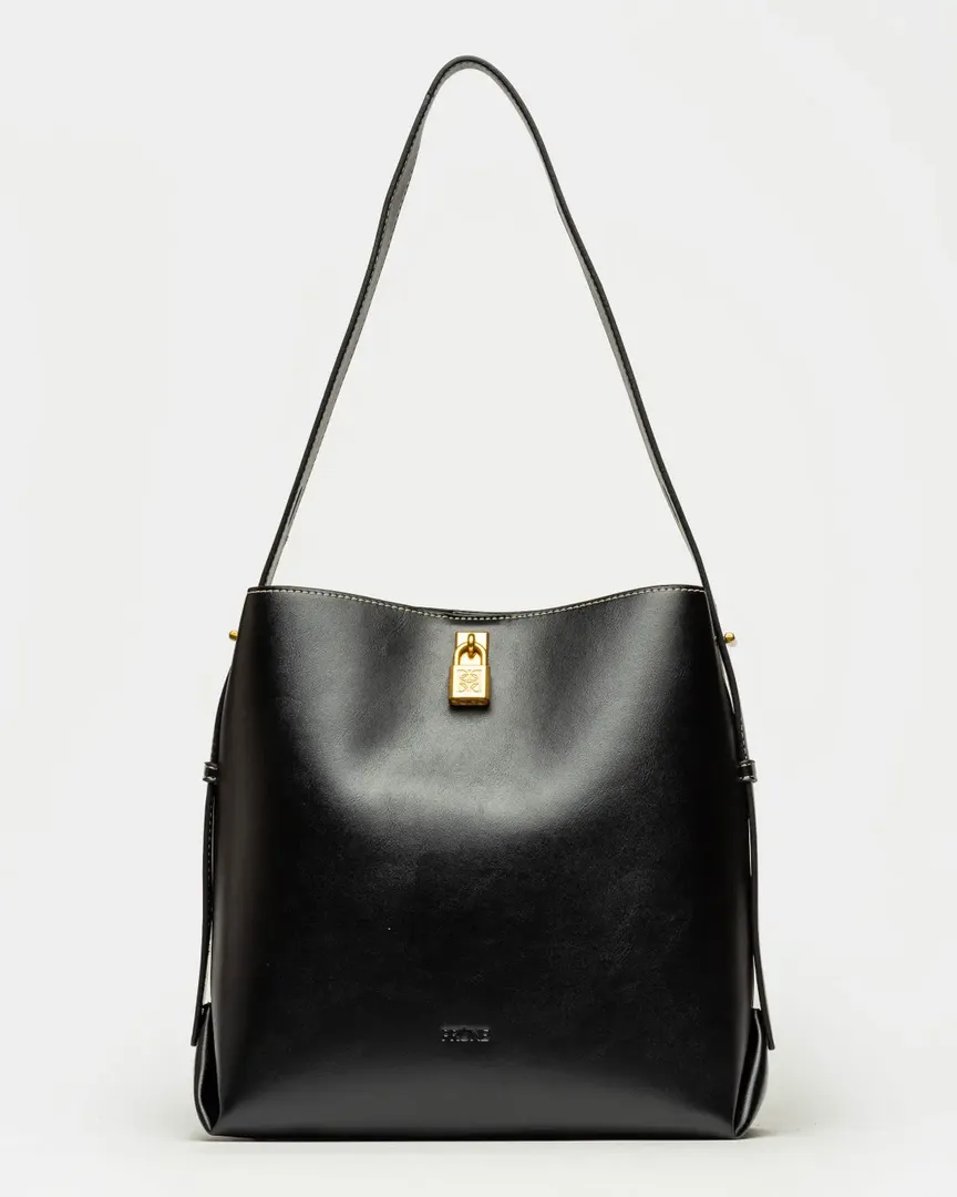 CARTERA AL HOMBRO THE LOCK NEGRO