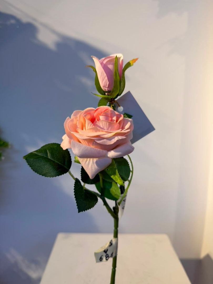 ROSA CON BOTON EN VARA CURUBA