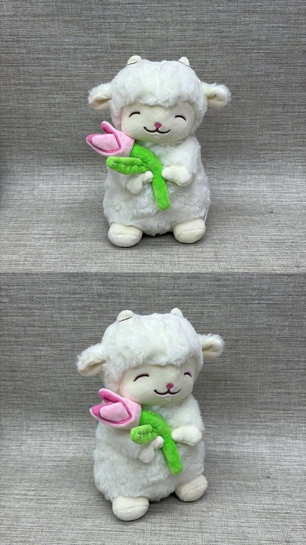 CORDERO CON TULIPÁN 20 CM