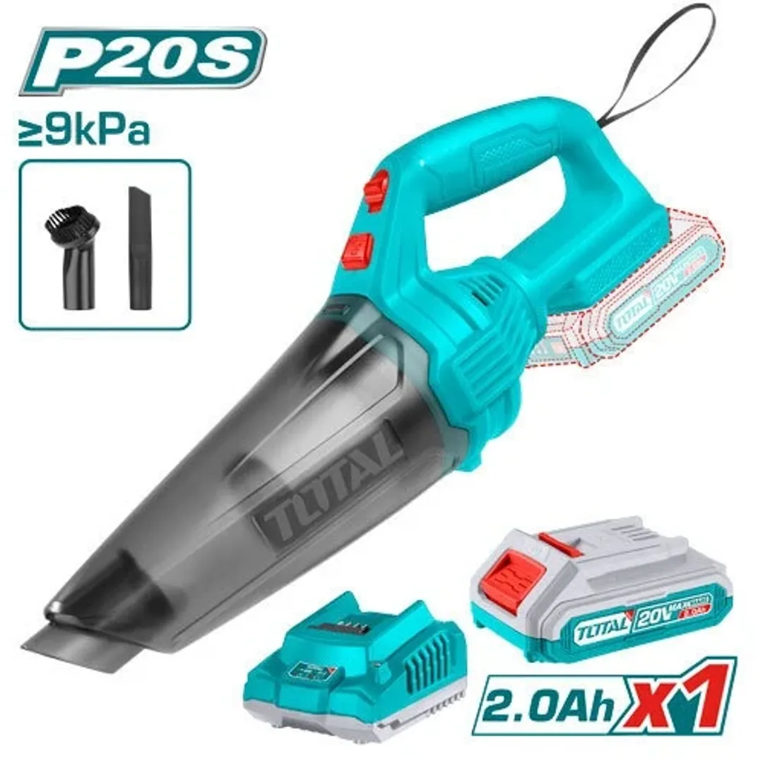 ASPIRADORA INALAMBRICA DE MANO 20V 0.5L CON BATERIA Y CARGADOR