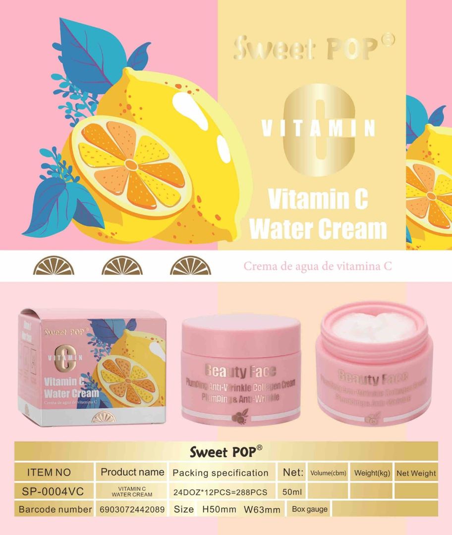 Crema a base de agua de Vitamin C de Sweet POP