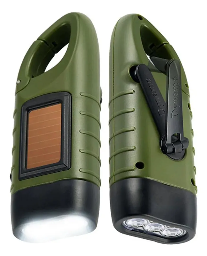 LINTERNA EMERGENCIA SOLAR Y DINAMO